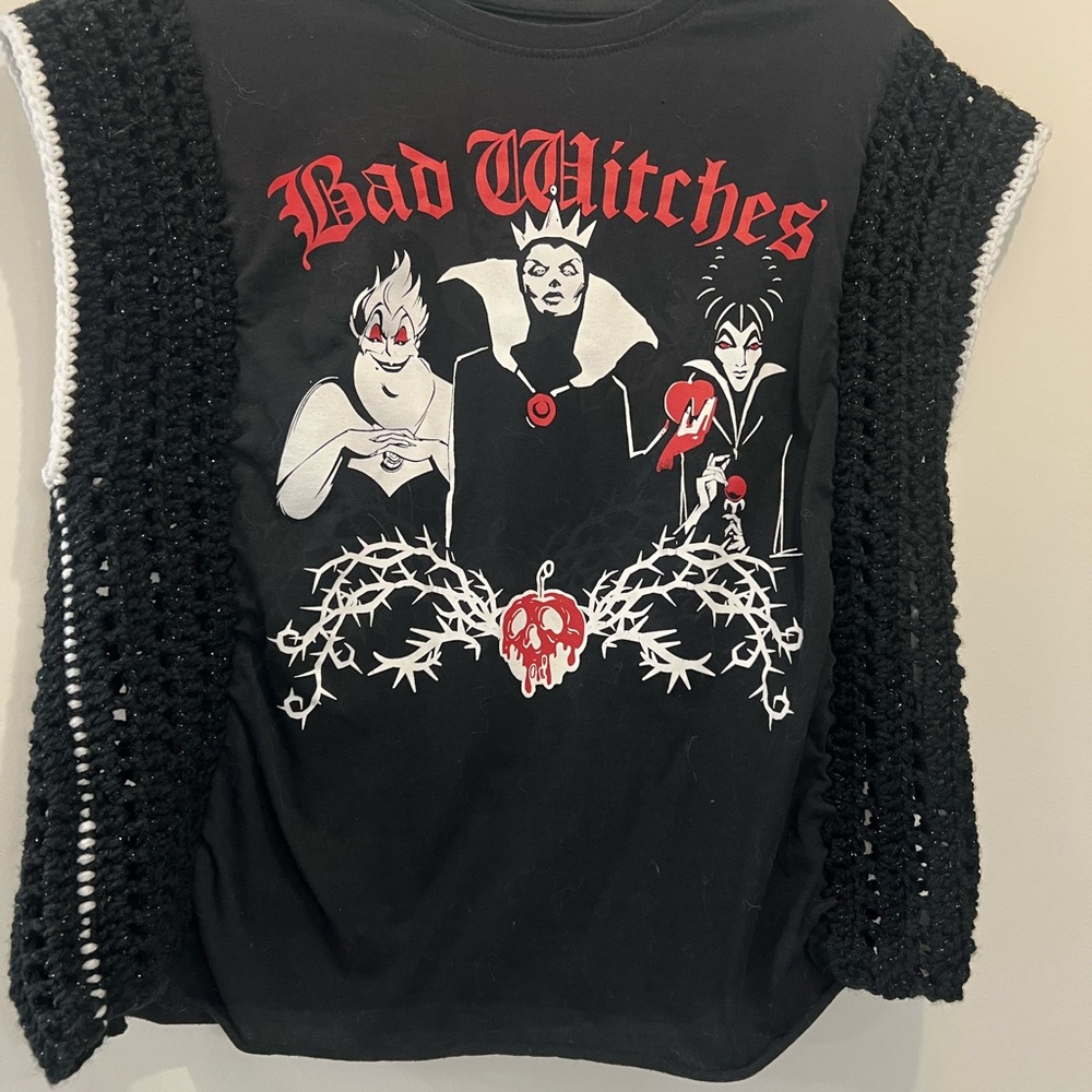 Black 'Bad Witches' Graphic Top